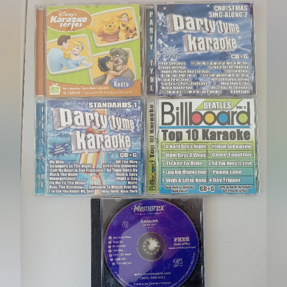5 Party Kareoke CD Collection - English Songs - Various Artists